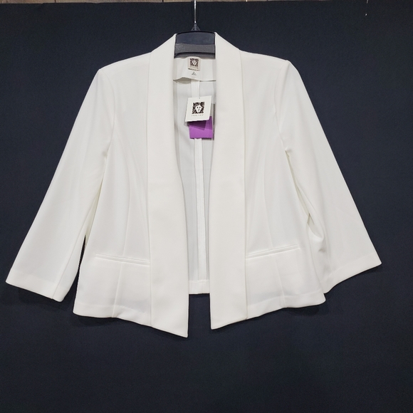 anne klein white jacket
